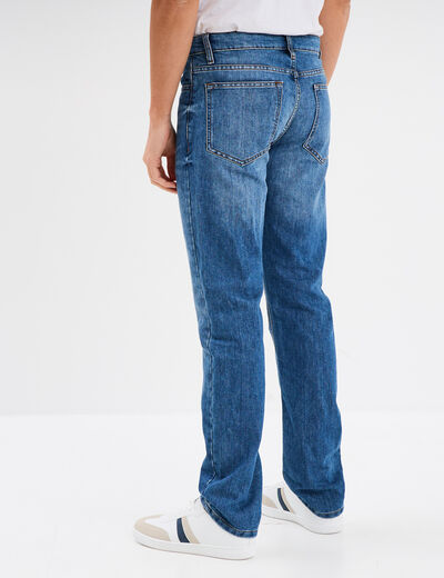 Jeans straight denim 5 poches denim double stone homme