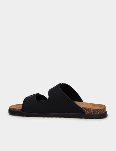Sandales &agrave; boucles noir homme