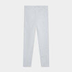 Legging long coton taille &eacute;lastiqu&eacute;e gris fille