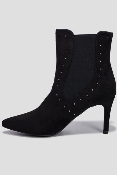 Bottines à talons noir femme