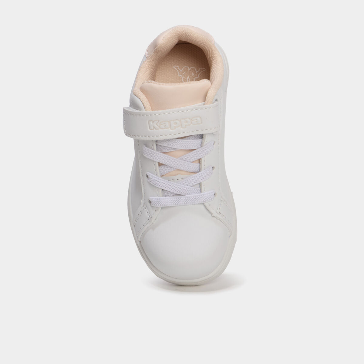 Tennis basses &agrave; scratchs Kappa FENIT rose pastel fille