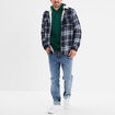 Sweat molleton à capuche hoodie vert foncé homme