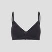 Soutien-gorge triangle coton à coque noir femme