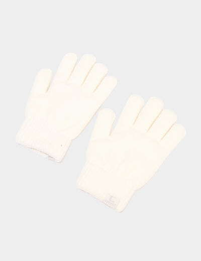 Gants ivoire fille