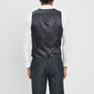 Gilet de costume sans manches gris fonc&eacute; homme