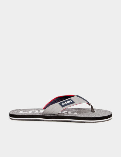 Tongs de plage gris homme