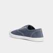 Tennis basses en toile enfilage facile bleu marine femme