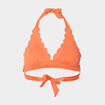 Haut de maillot de bain triangle orange femme