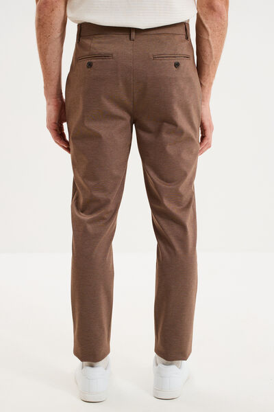 Pantalon chino slim taupe homme