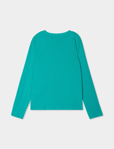 Ensemble pyjama pantalon 2 pièces coton vert garçon