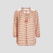 Blouse manches 3/4 ecru femme grande taille