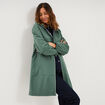 Parka longue imp&eacute;rm&eacute;able coupe-vent vert kaki femme