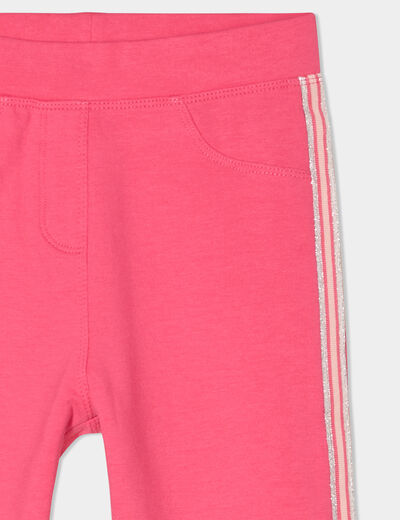 Tregging avec bandes rose fushia fille
