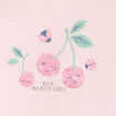 T-shirt &agrave; paillettes coton rose clair b&eacute;b&eacute; fille