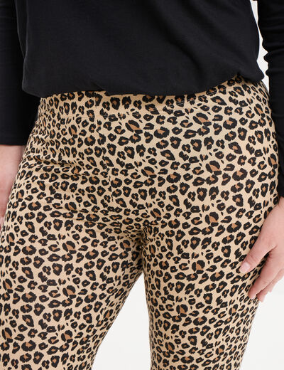 Legging en coton sable femme grande taille