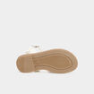 Sandales à broderie blanc fille