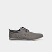 Derbies texturées à lacets gris homme