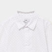 Chemise droite &agrave; manches longues blanc gar&ccedil;on