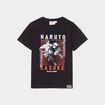 T-shirt manches courtes coton Naruto noir garçon