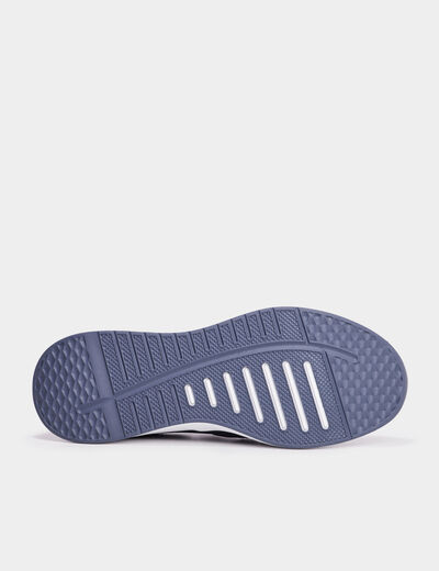 Baskets &agrave; semelle &eacute;paisse bleu homme