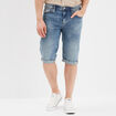 Bermuda short en jean regular denim double stone homme