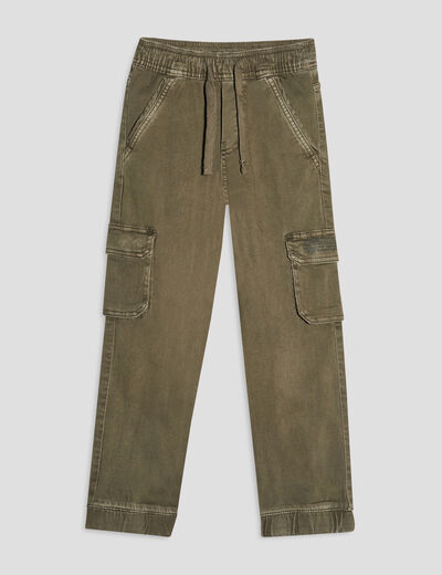 Pantalon jogger vert kaki garçon