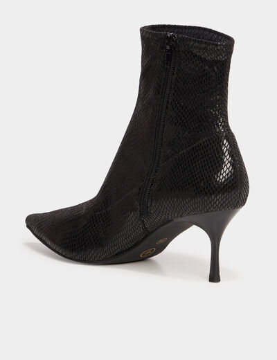 Bottines talons aiguilles Mosquitos noir femme