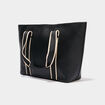 Sac cabas avec anses noir femme