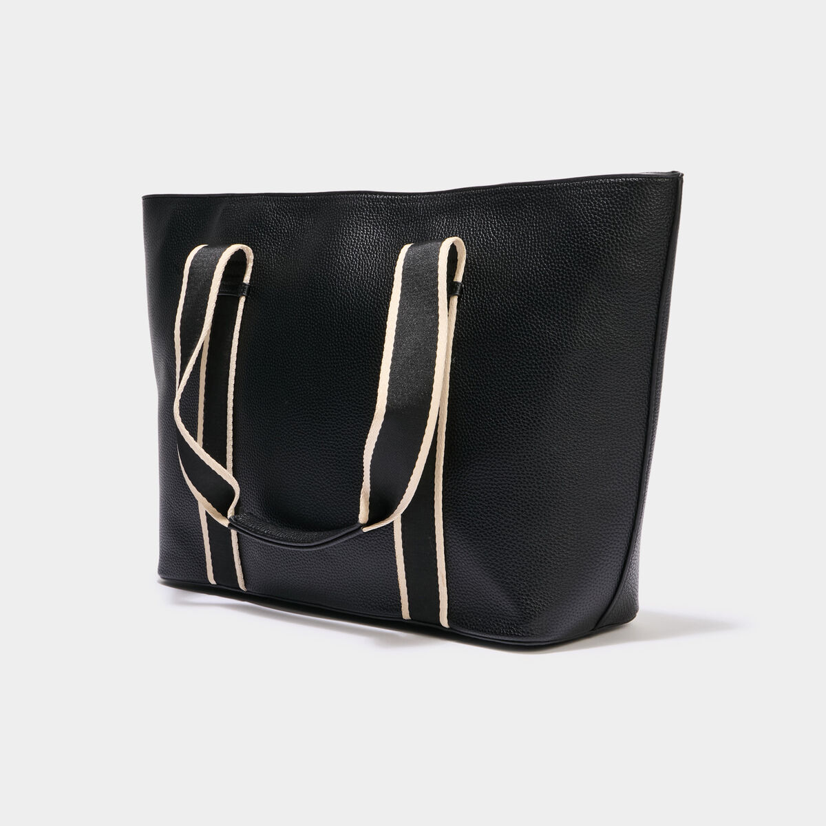 Sac cabas avec anses noir femme