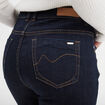 Jeans straight taille standard Creeks denim brut femme