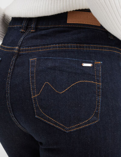Jeans straight taille standard Creeks denim brut femme