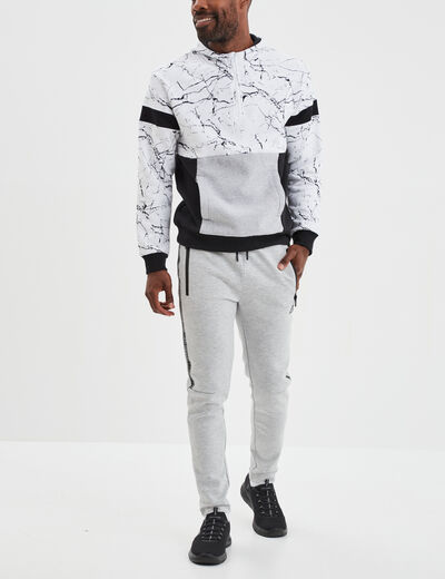 Pantalon de jogging stretch Liberto gris homme