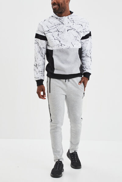 Pantalon de jogging stretch Liberto gris homme