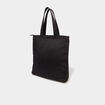 Sac tote bag zipp&eacute; noir femme