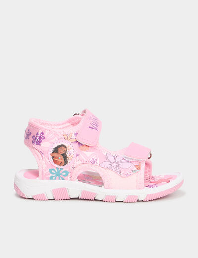 Sandales à scratchs Vaiana rose fille