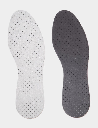 Semelles charbon actif Tawata blanc mixte