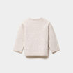 Pull &eacute;paule boutonn&eacute;e manches longues beige b&eacute;b&eacute; gar&ccedil;on