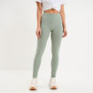 Legging de sport c&ocirc;tel&eacute; stretch vert pastel femme