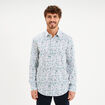 Chemise ajust&eacute;e manches longues blanc homme