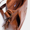 Sac port&eacute;-&eacute;paule marron cognac femme