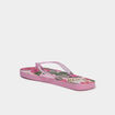 Tongs entredoigts &agrave; paillettes rose femme
