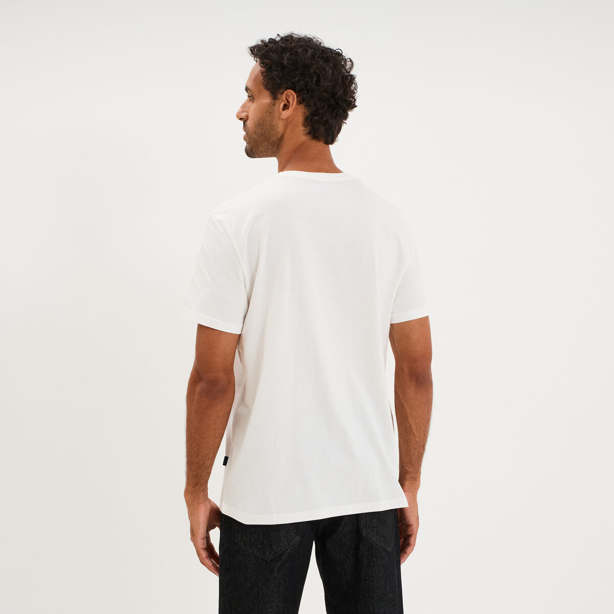 T-shirt manches courtes coton blanc homme