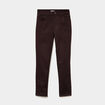 Pantalon slim stretch marron fonc&eacute; femme