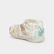 Sandales en cuir Kickers Bigflo blanc bébé fille
