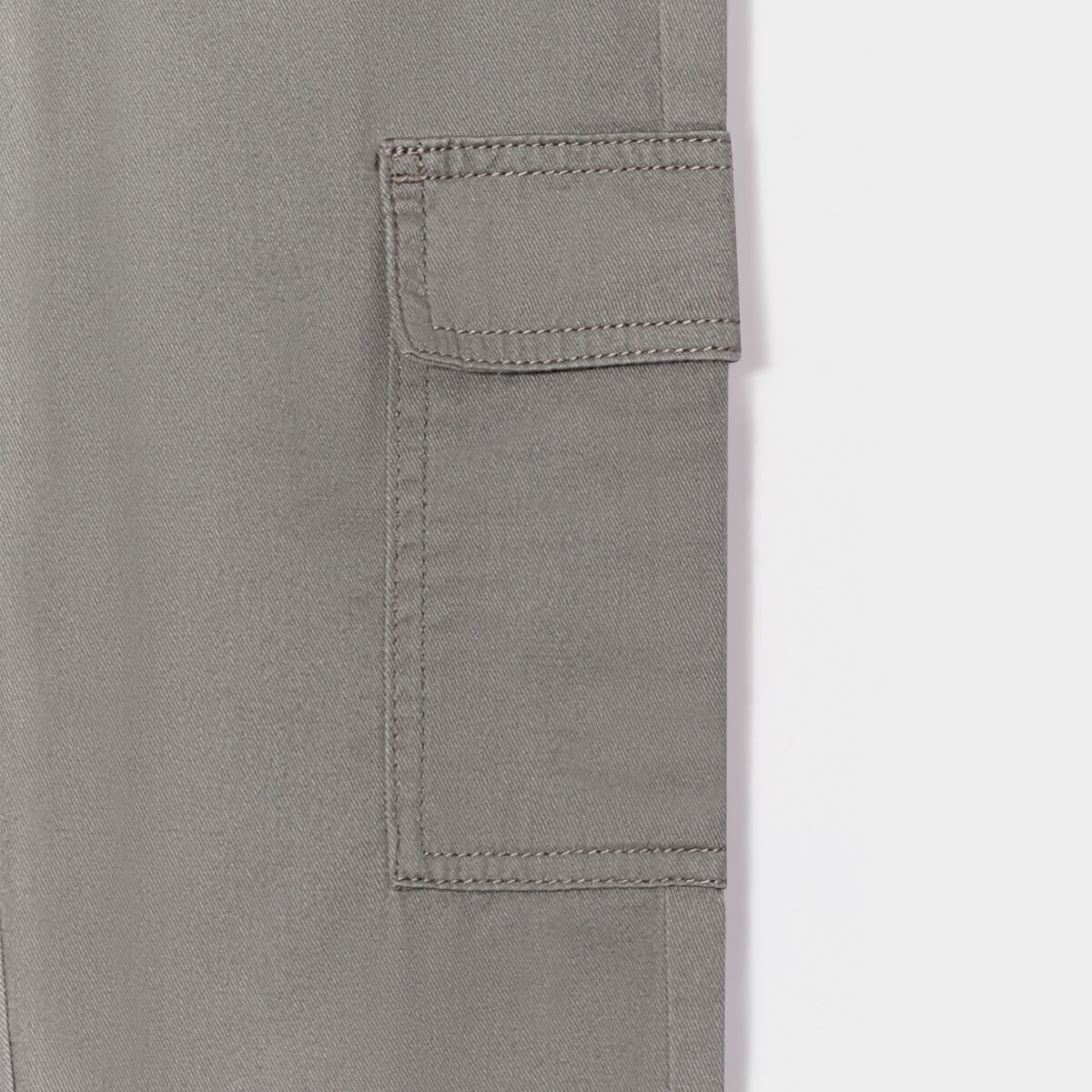 Pantalon cargo taille élastiquée vert kaki garçon