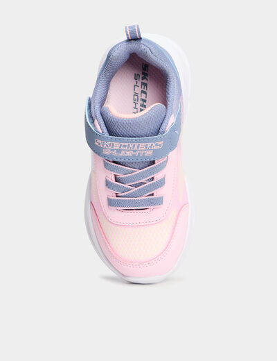 Baskets semelles lumineuses Skechers violet clair fille