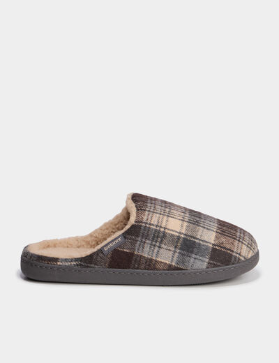 Chaussons mules Isotoner Ergonomie sable homme