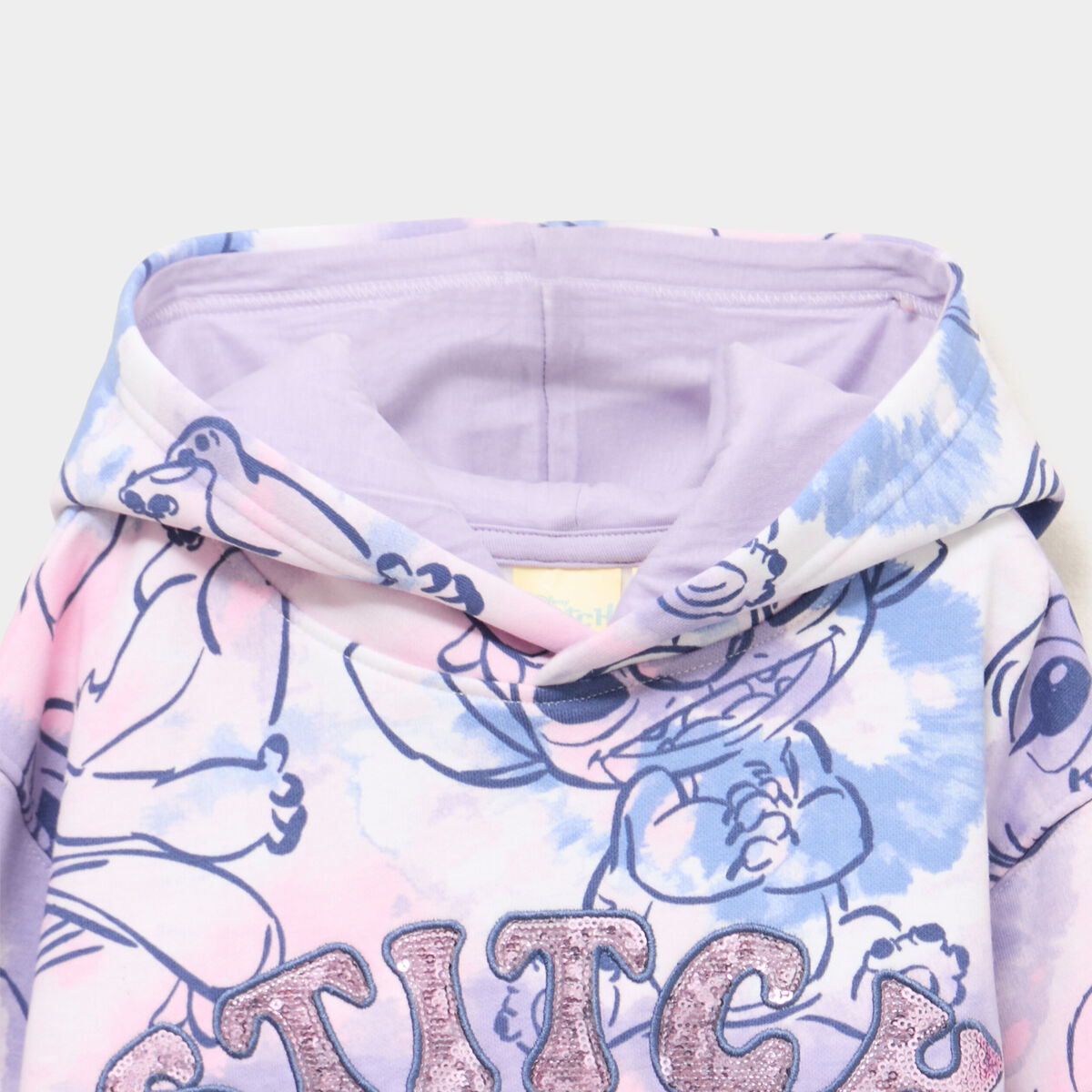 Sweat hoodie &agrave; sequins Stitch multicolore fille