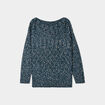 Pull col bateau bleu canard femme grande taille
