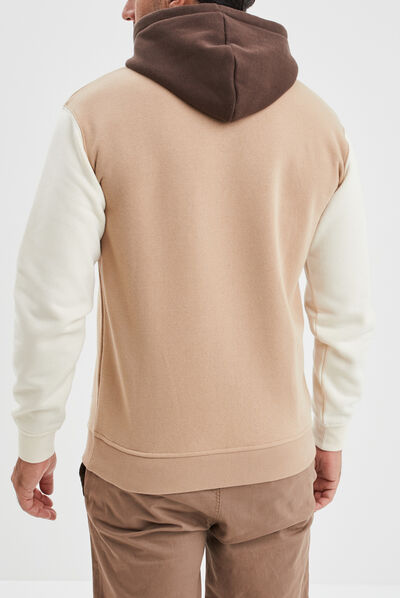 Sweat à capuche hoodie Creeks marron homme